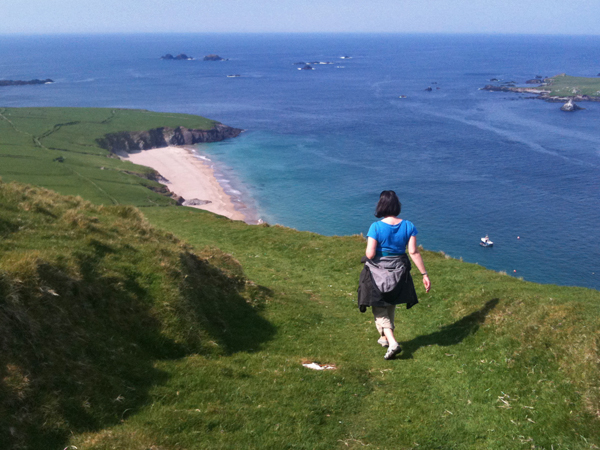 Out for a hike on the Great Blasket Island, County Kerry.