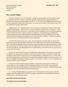 President Michael D Letter jpg - Letter to the People of Ireland - Care of - President Michael D. Higgins
