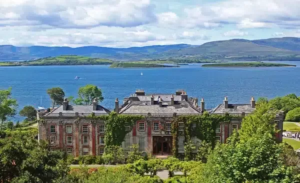 Looking across Bantry House to Bantry Bay