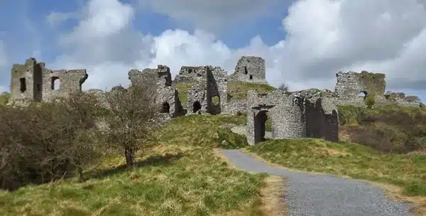 The Rock of Dunamase castle ruins, County Laois, Ireland.