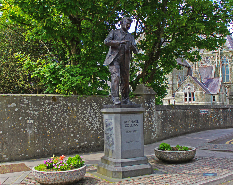 Statue of Michael Collins in Clonakilty - his birthplace.