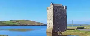 Rockfleet castle in Co. Mayo, Ireland.