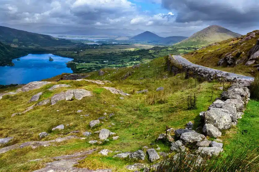 34153516 - view over valley in killarney national park, republic of ireland