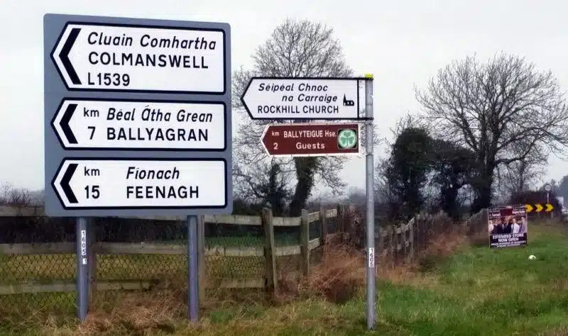ireland road placenames jpeg - Irish Placenames - An Overview