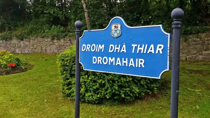 irish town sign dromahair jpeg - Irish Placenames - An Overview