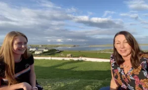 Carina and Aishling Aran Islands - Chatting with a Resident, Aran Islands, County Galway
