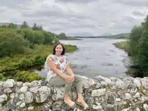 Carina on Quiet Man Bridge - The Quiet Man Bridge, Oughterard, County Galway