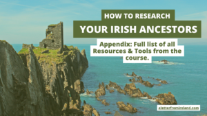 Irish Record Locations - Appendix of Course