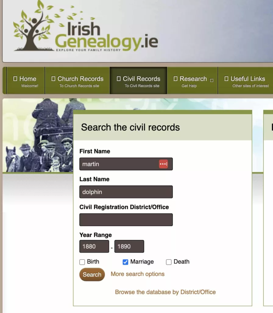 Irish Civil Records