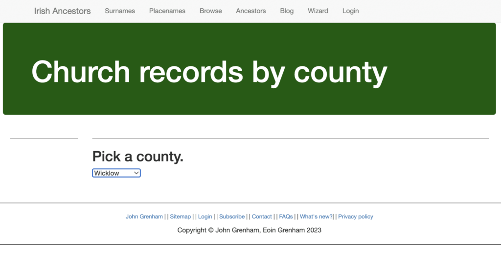 John Grenham - irish record sets